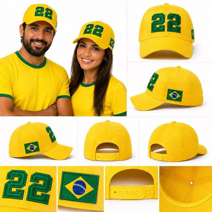 Kit Patriota 2026 - 2 Bonés + Pulseiras